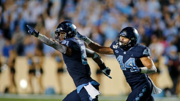 Surratt celebrating Duke win